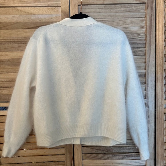 Lilysilk Hestia %100 cashmere Cardigan in cream size S - Picture 5 of 7